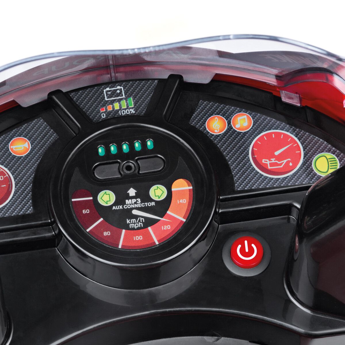 Divertimento in pole position con la moto elettrica ducati con luci e suoni - peg perego - Peg Perego