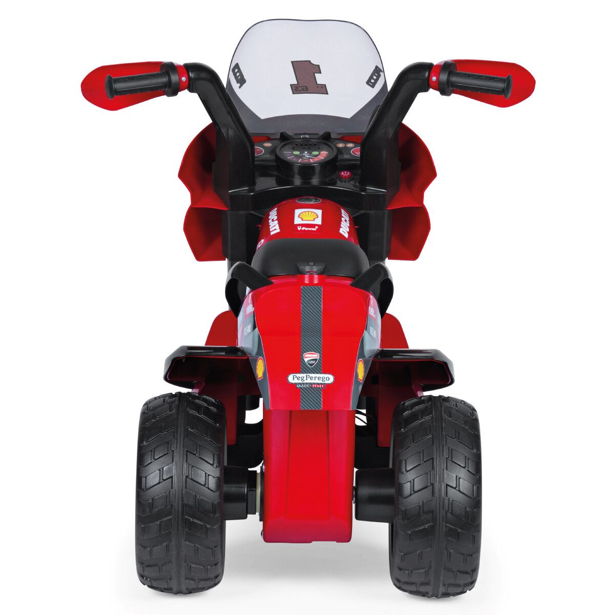Divertimento in pole position con la moto elettrica ducati con luci e suoni - peg perego - Peg Perego