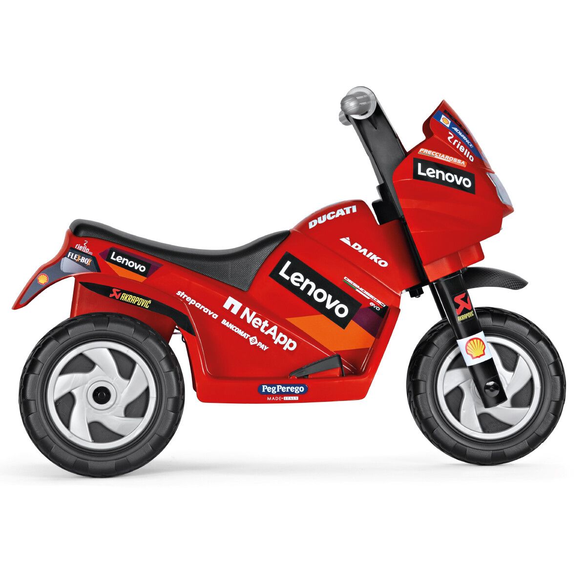 Ducati mini evo, maxi divertimento! la moto elettrica per bambini con luci e suoni - peg perego - Peg Perego