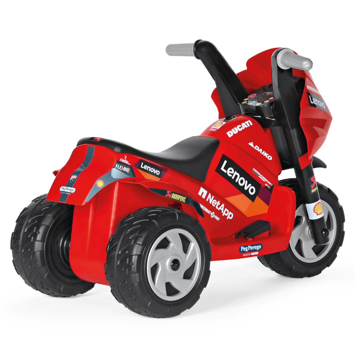 Ducati mini evo, maxi divertimento! la moto elettrica per bambini con luci e suoni - peg perego - Peg Perego