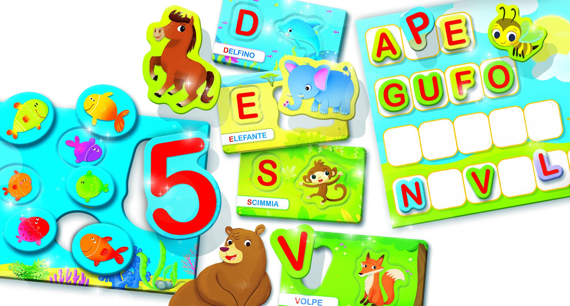 Carotina alfabeto parole e numeri - LISCIANI