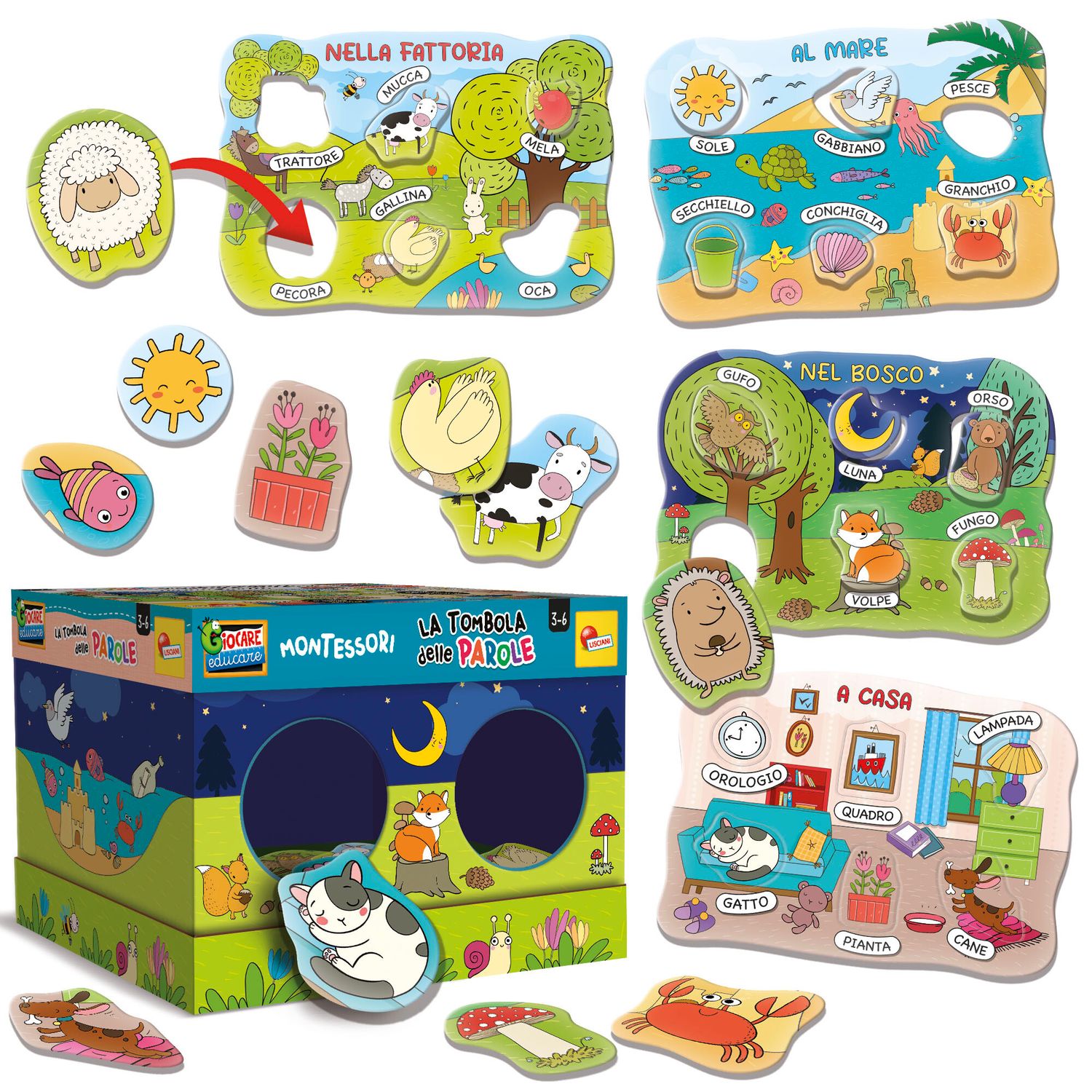 Montessori la tombola delle parole - LISCIANI