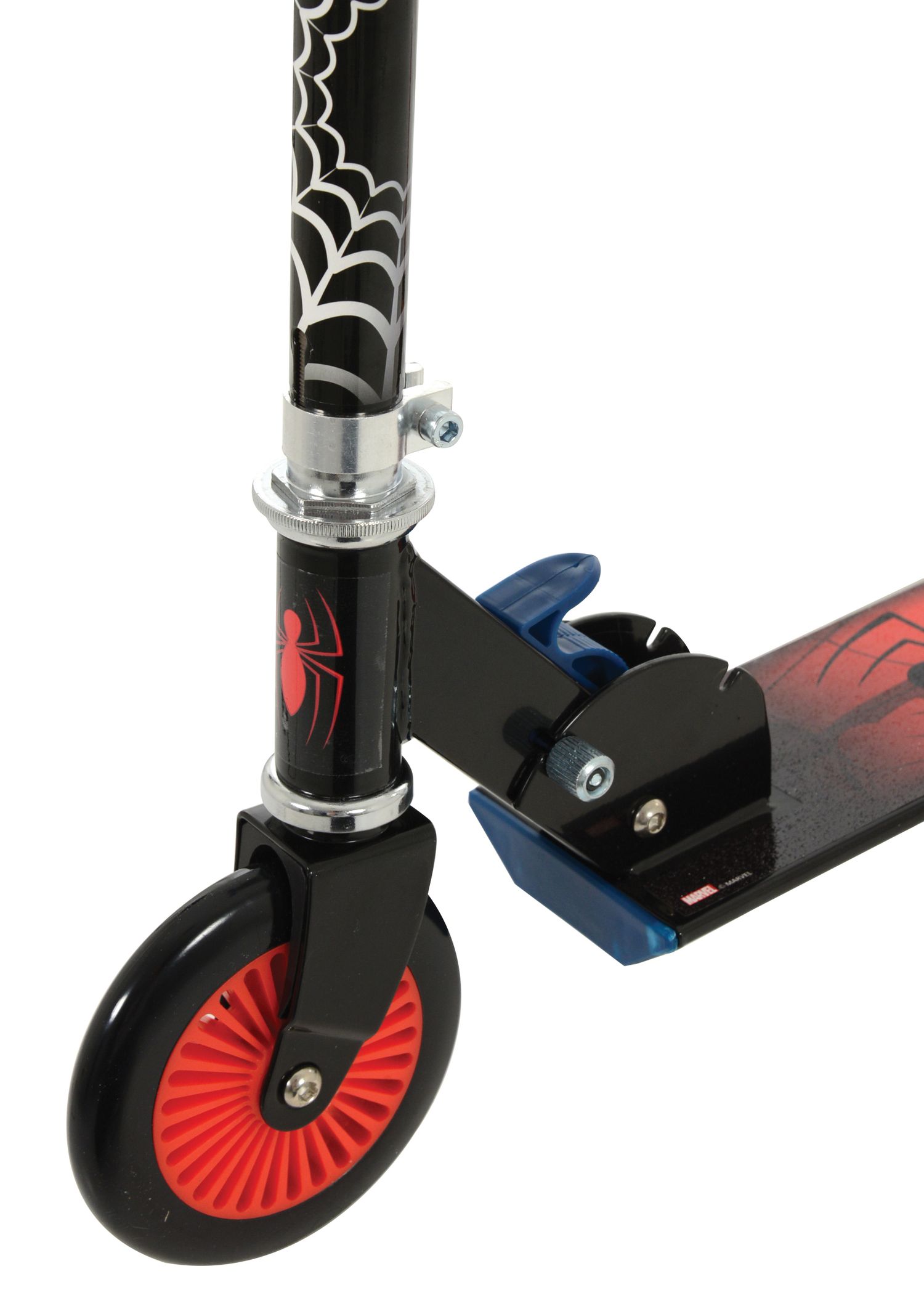 Monopattino a 2 ruote di spiderman - manubrio regolabile, portata kg 50, cuscinetti abec5, adatto a bambini da 3 a 8 anni - Spiderman