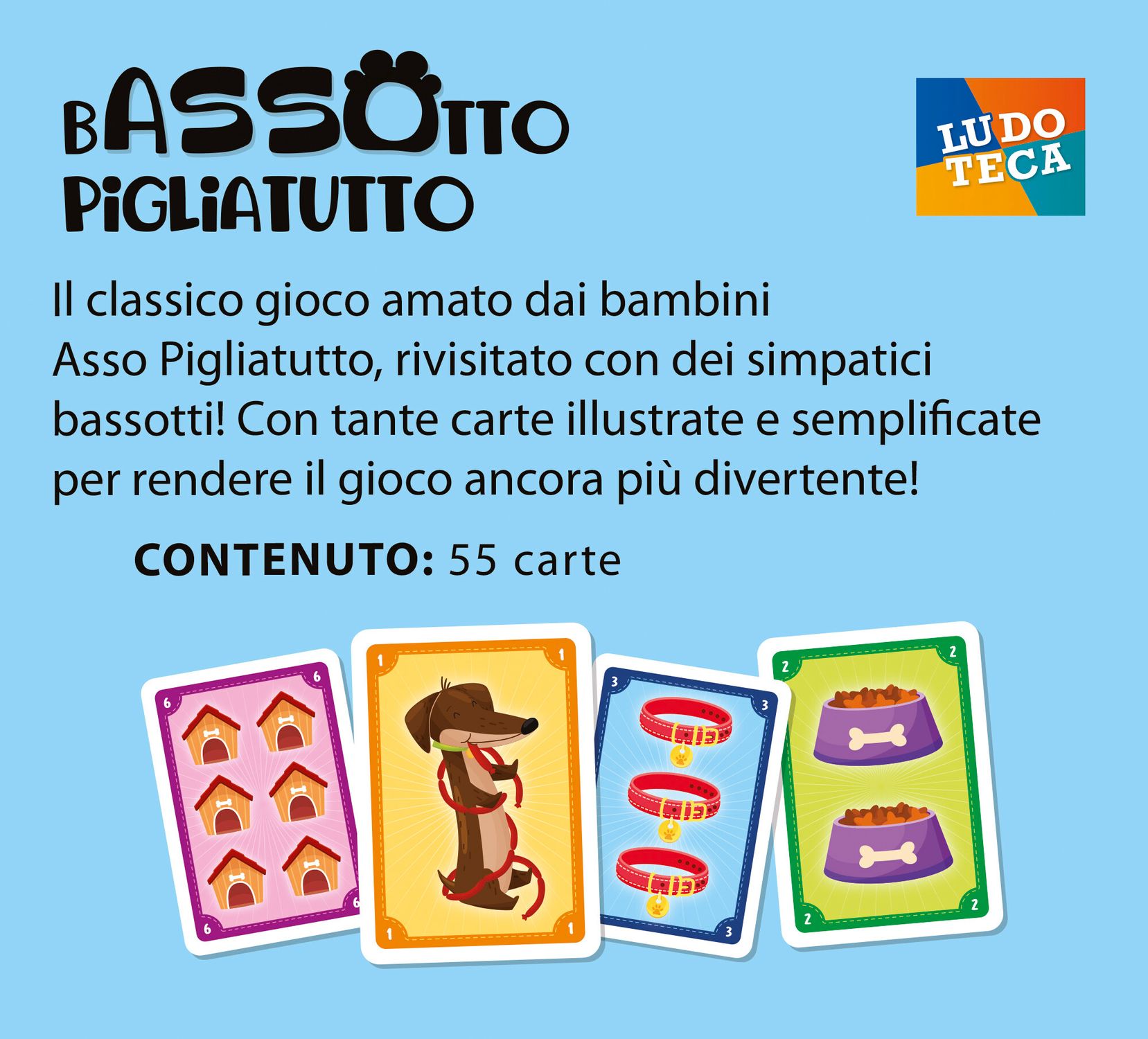 Ludoteca le carte dei bambini bassotto pigliatutto - LISCIANI