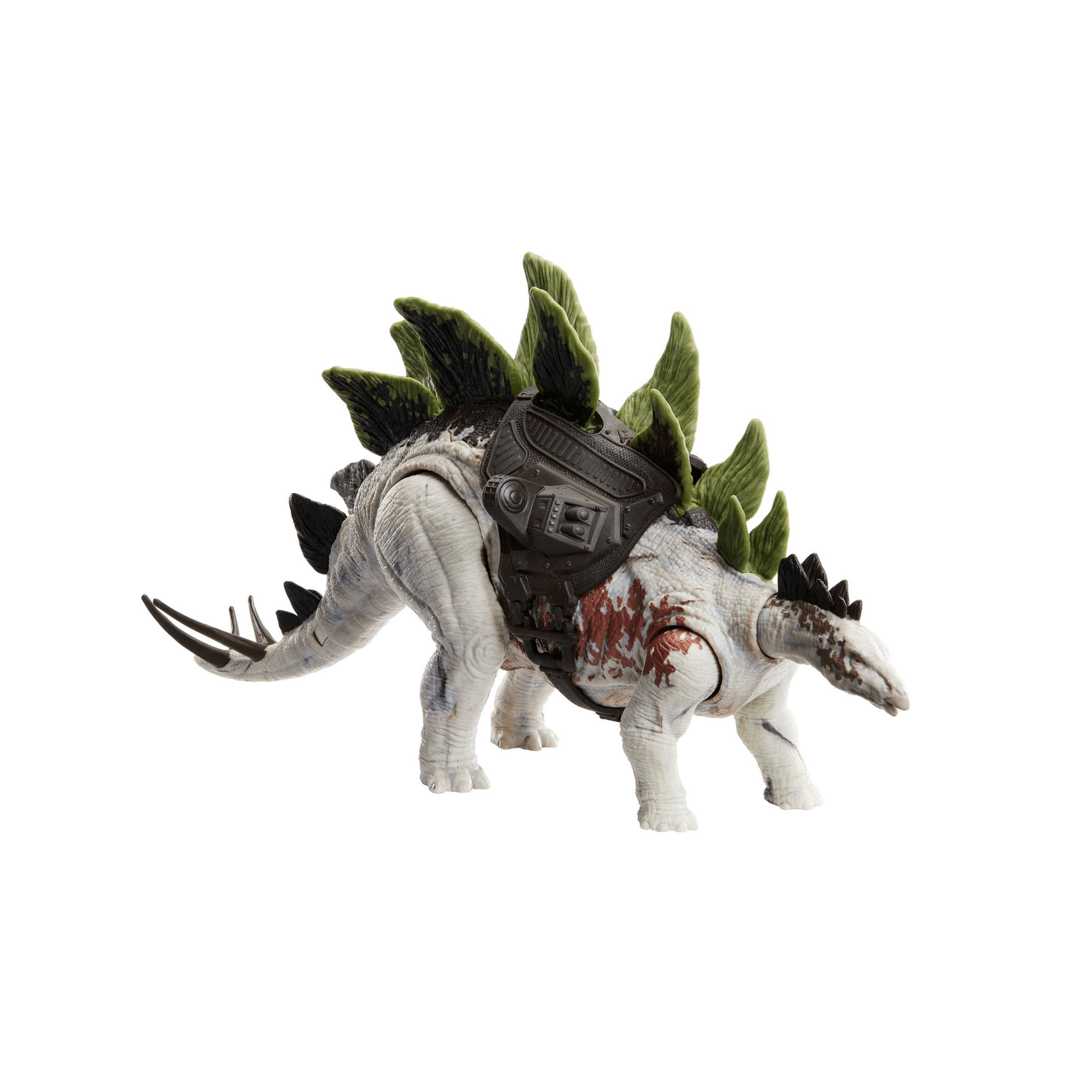 Jurassic world - predatori giganti stegosauro, dinosauro di grandi dimensioni con mossa d'attacco e attrezzatura di tracciamento, per gioco classico e digitale, giocattolo, 4+ anni, hlp24 - Jurassic World