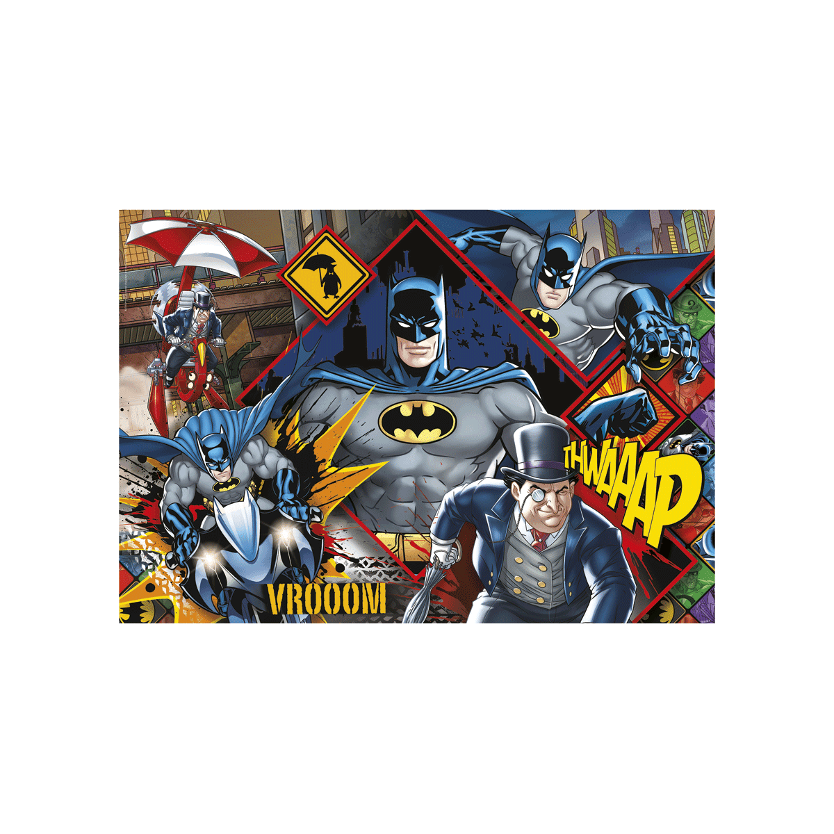 Clementoni supercolor puzzle batman - 180 pezzi, puzzle bambini 7 anni - CLEMENTONI