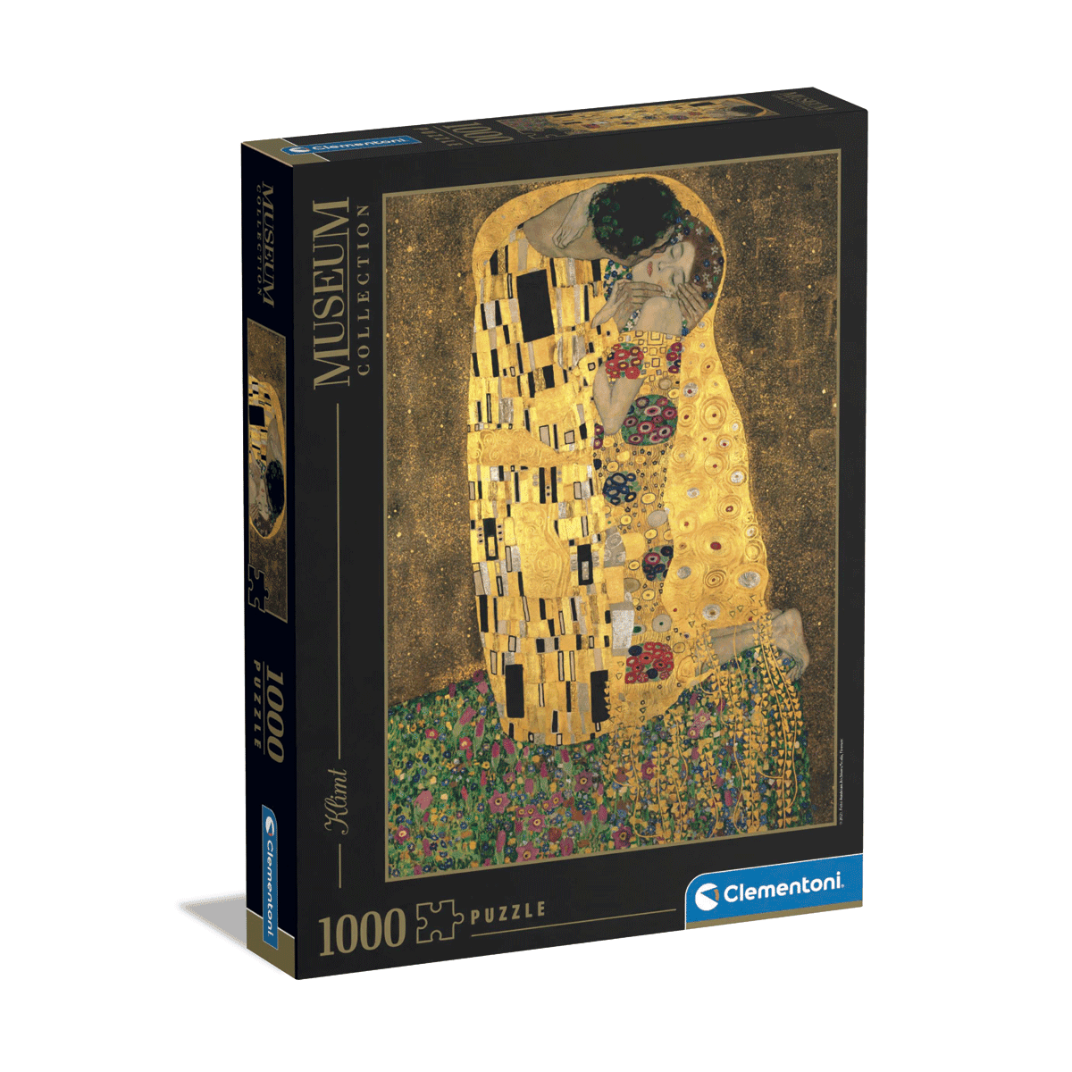 Clementoni puzzle museum collection - klimt, "the kiss" - 1000 pezzi, puzzle adulti - CLEMENTONI