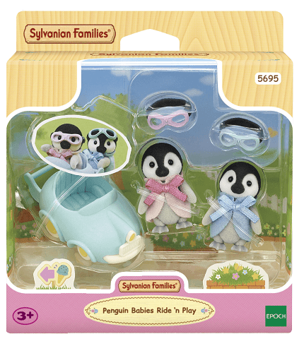 Pinguini con auto -  personaggi e playset del meraviglioso mondo sylvanian families - SYLVANIAN FAMILIES