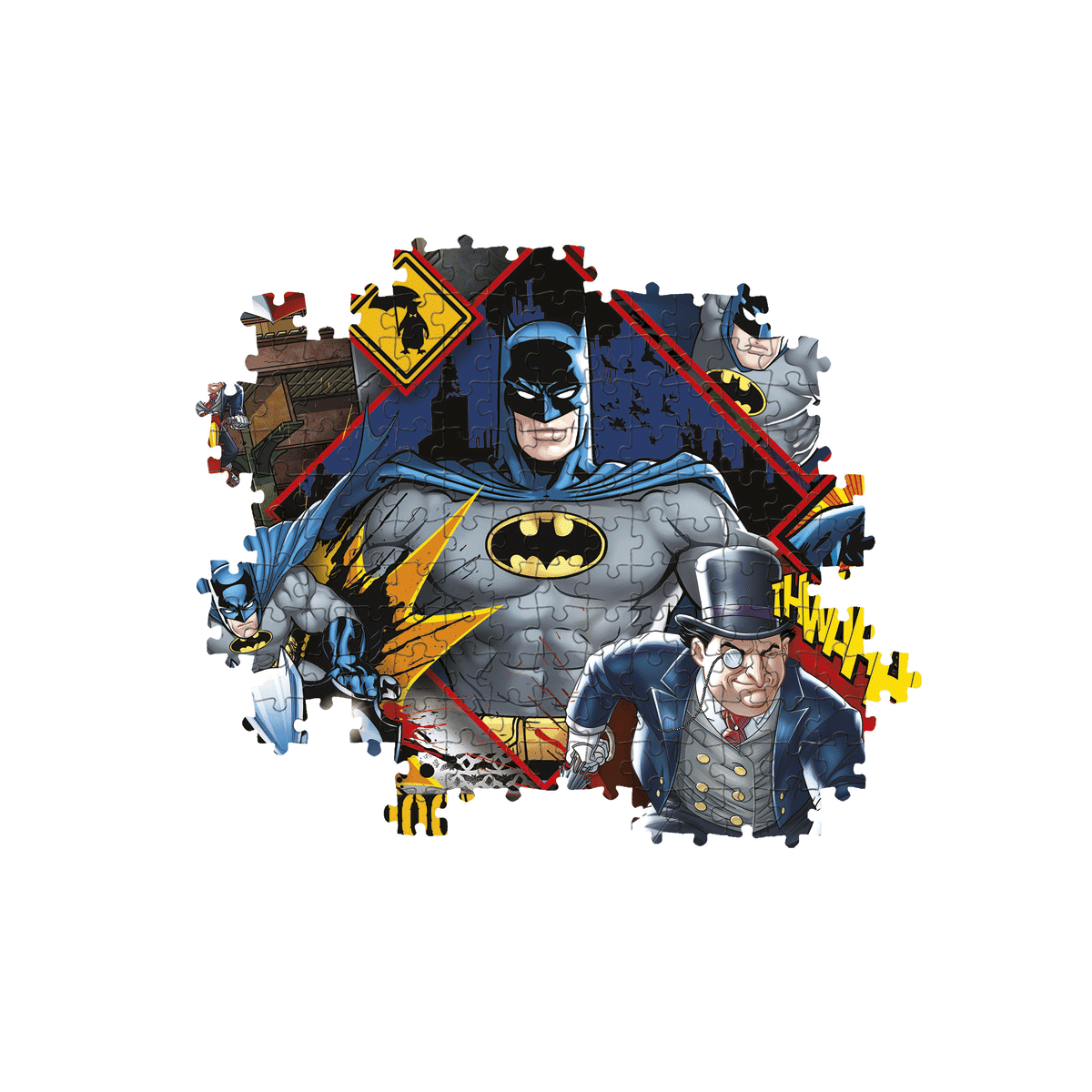 Clementoni supercolor puzzle batman - 180 pezzi, puzzle bambini 7 anni - CLEMENTONI
