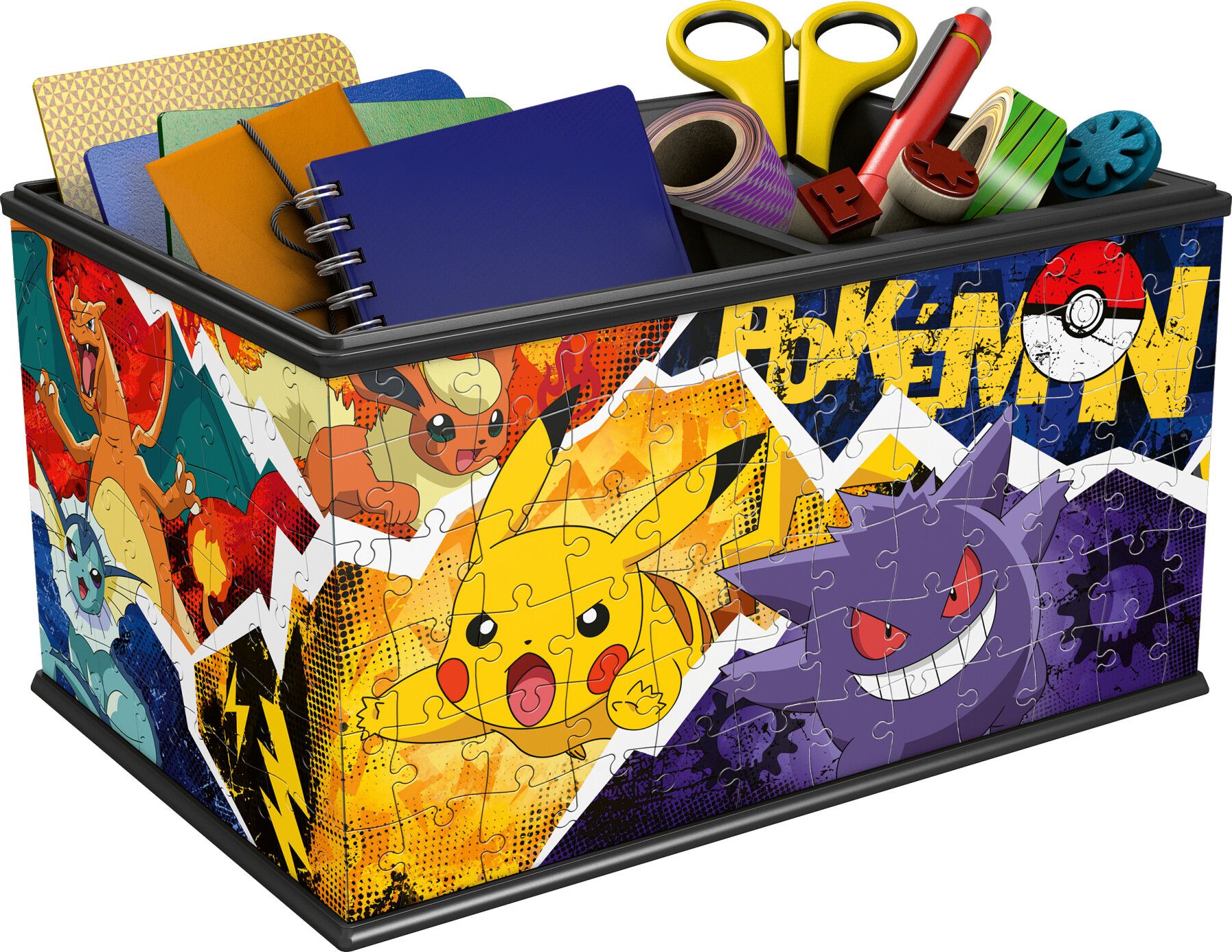 Ravensburger - 3d puzzle storage box pokémon, 216 pezzi, 8+ anni - POKEMON, RAVENSBURGER, RAVENSBURGER 3D PUZZLE