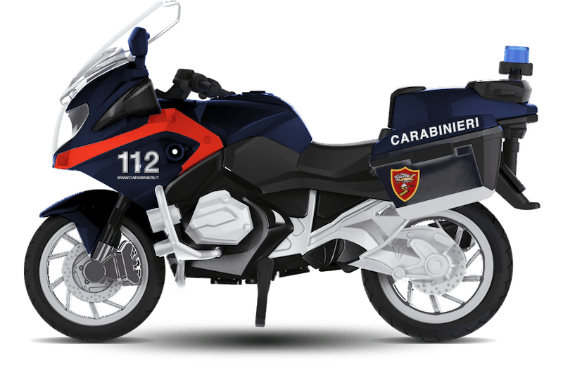 Moto carabinieri con luci, suoni e funzione try-me - CARABINIERI