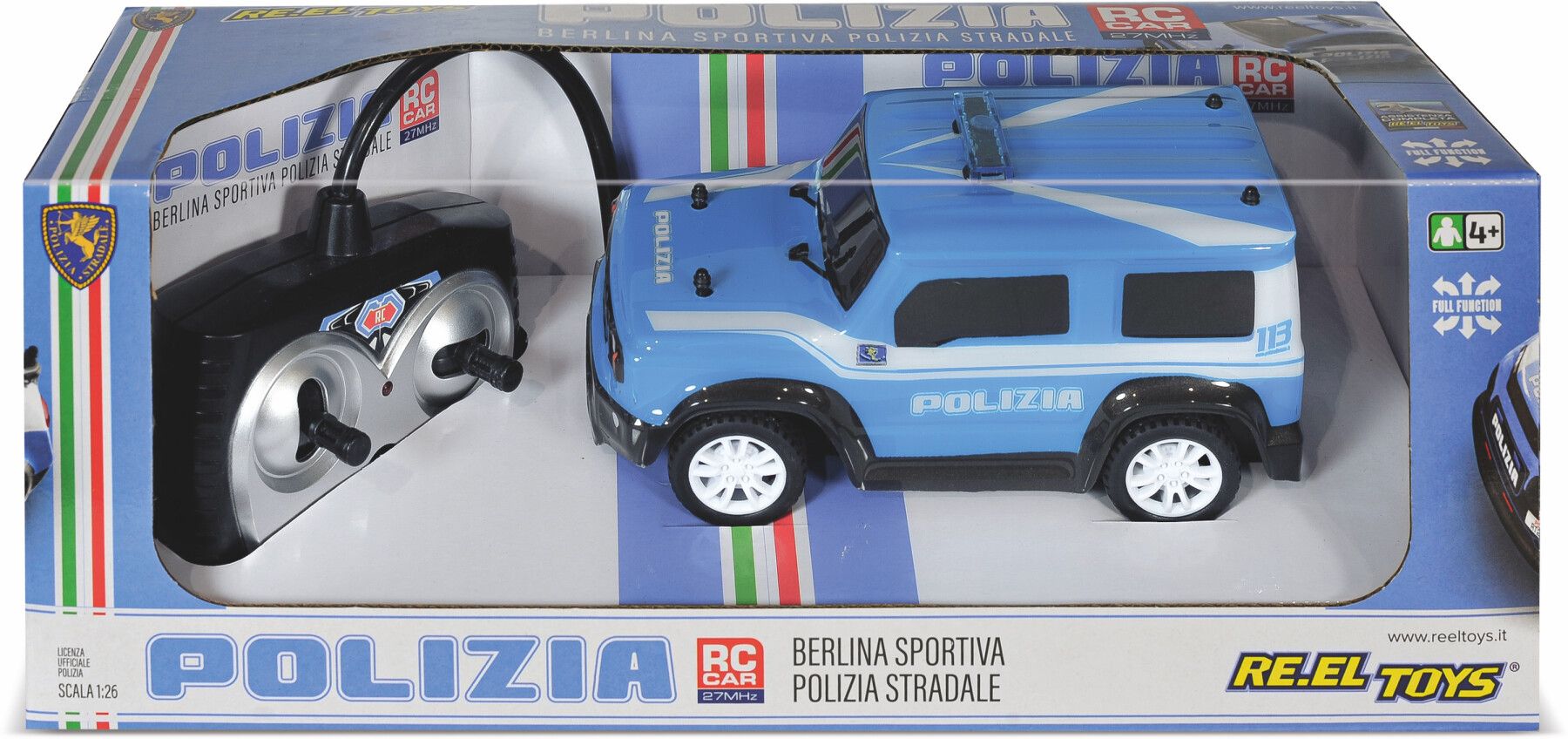 Fuoristrada polizia radiocomandato a controllo completo - 