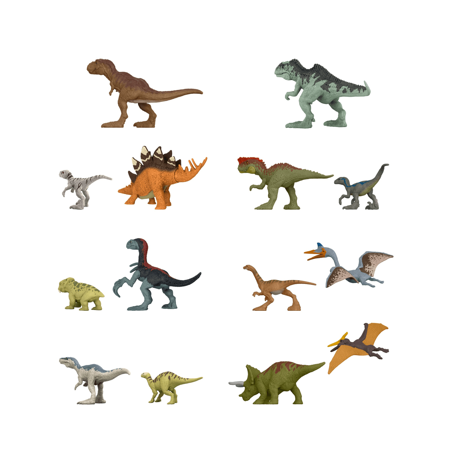 Jurassic world - mini dino assortimento, mini dinosauri con 1 punto di articolazione, tutti da collezionare, giocattolo per bambini, 3+ anni, gwp38 - Jurassic World