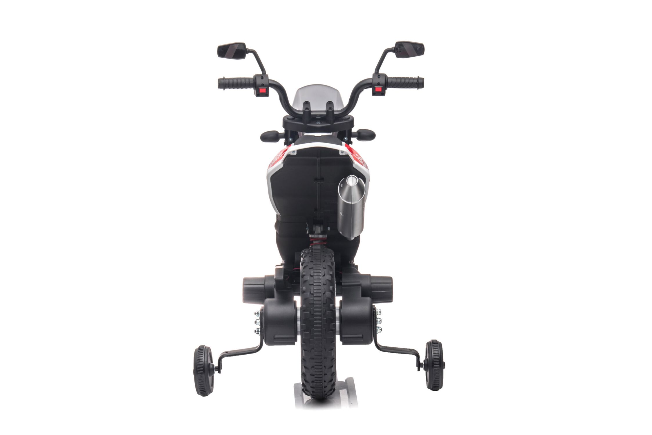 Mini moto elettrica per bambini aprilia motocross rx125 bianca - 
