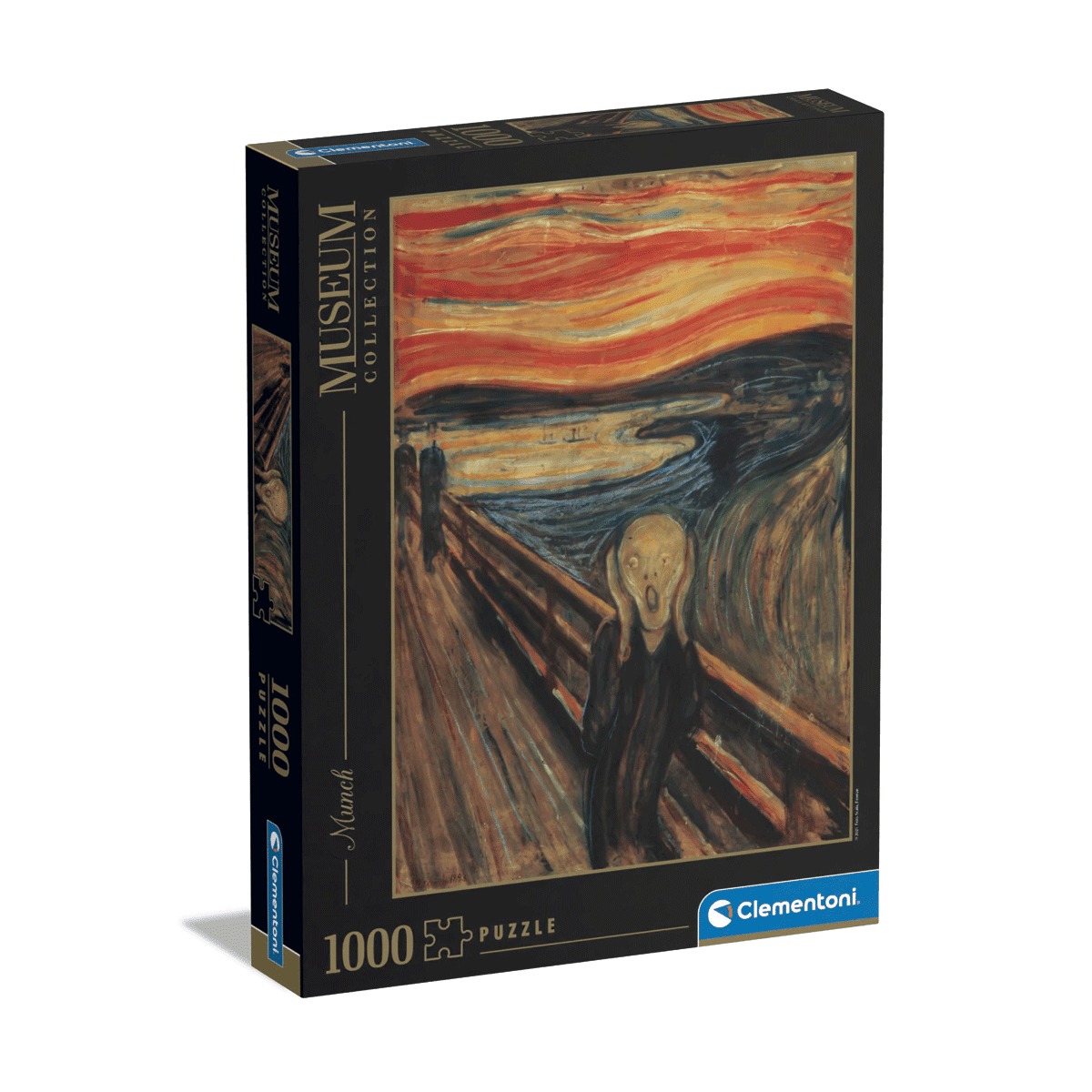 Clementoni puzzle museum collection - munch, "the scream" - 1000 pezzi, puzzle adulti - CLEMENTONI