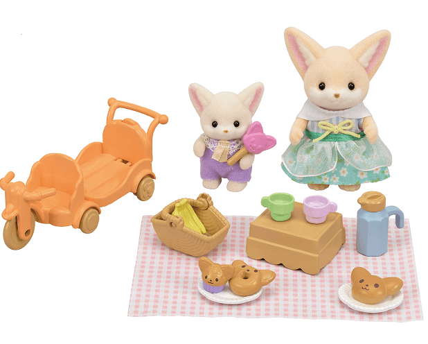 Set picnic al sole – sorella e bebè volpe fennec -personaggi e playset del meraviglioso mondo sylvanian families - SYLVANIAN FAMILIES