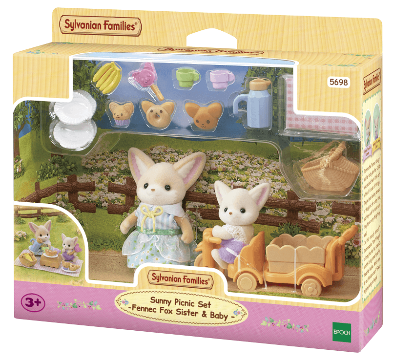 Set picnic al sole – sorella e bebè volpe fennec -personaggi e playset del meraviglioso mondo sylvanian families - SYLVANIAN FAMILIES