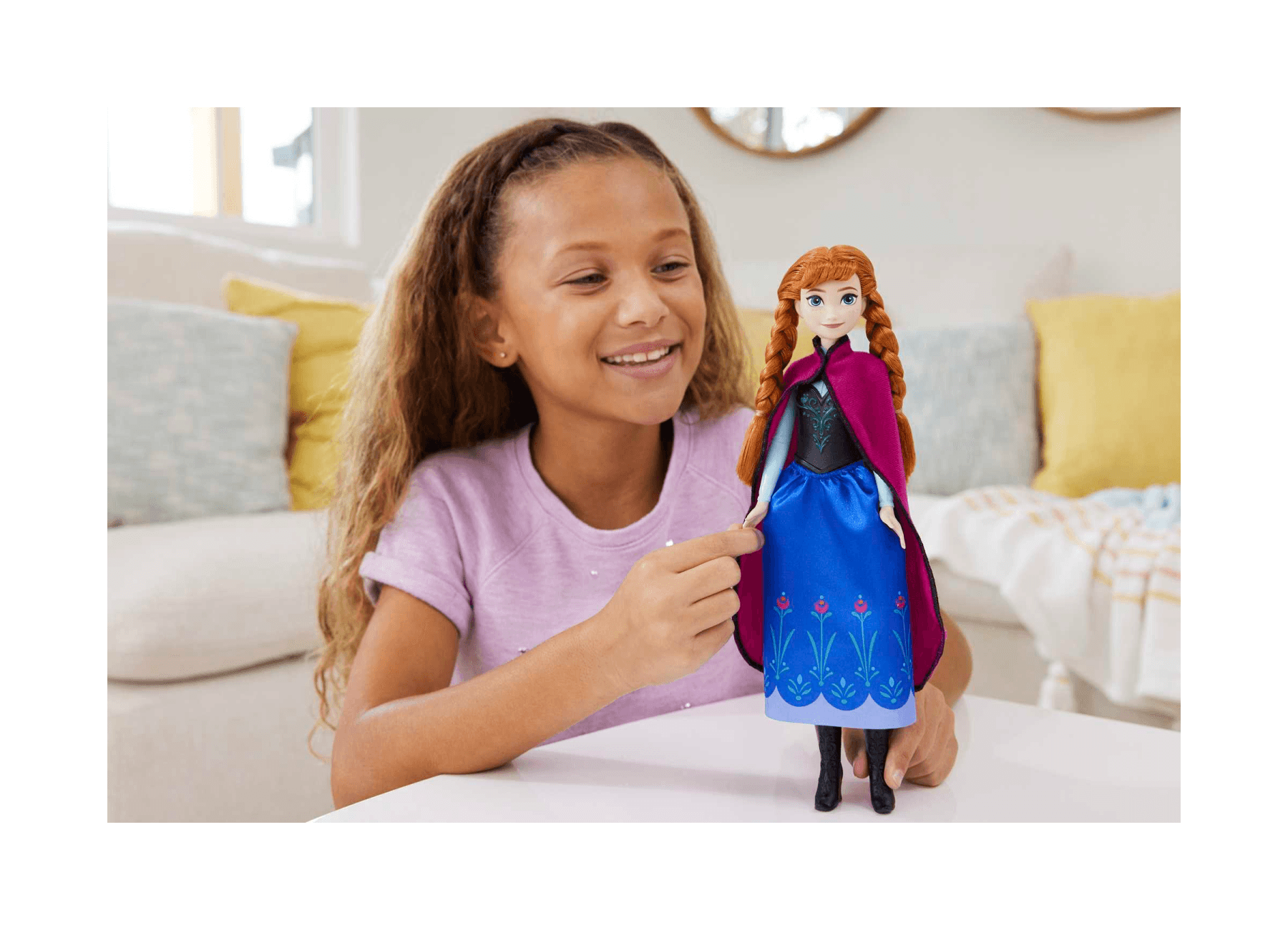 Disney frozen - anna, bambola con abito elegante e accessori ispirati al film dsney frozen 1, giocattolo per bambini, 3+ anni, hlw49 - DISNEY PRINCESS, Disney, Frozen