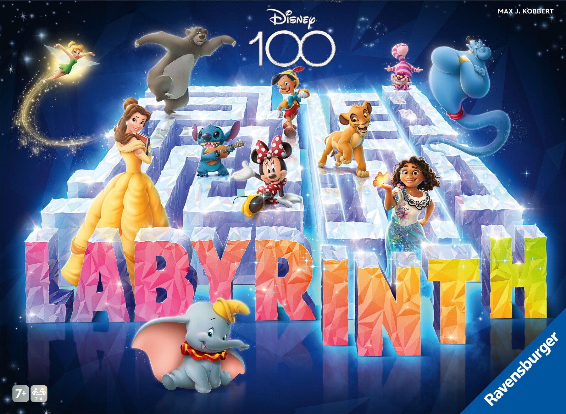Ravensburger – labirinto magico disney 100th anniversary labyrinth, gioco da tavolo, da 2 a 4 giocatori, 7+ anni - RAVENSBURGER, Disney