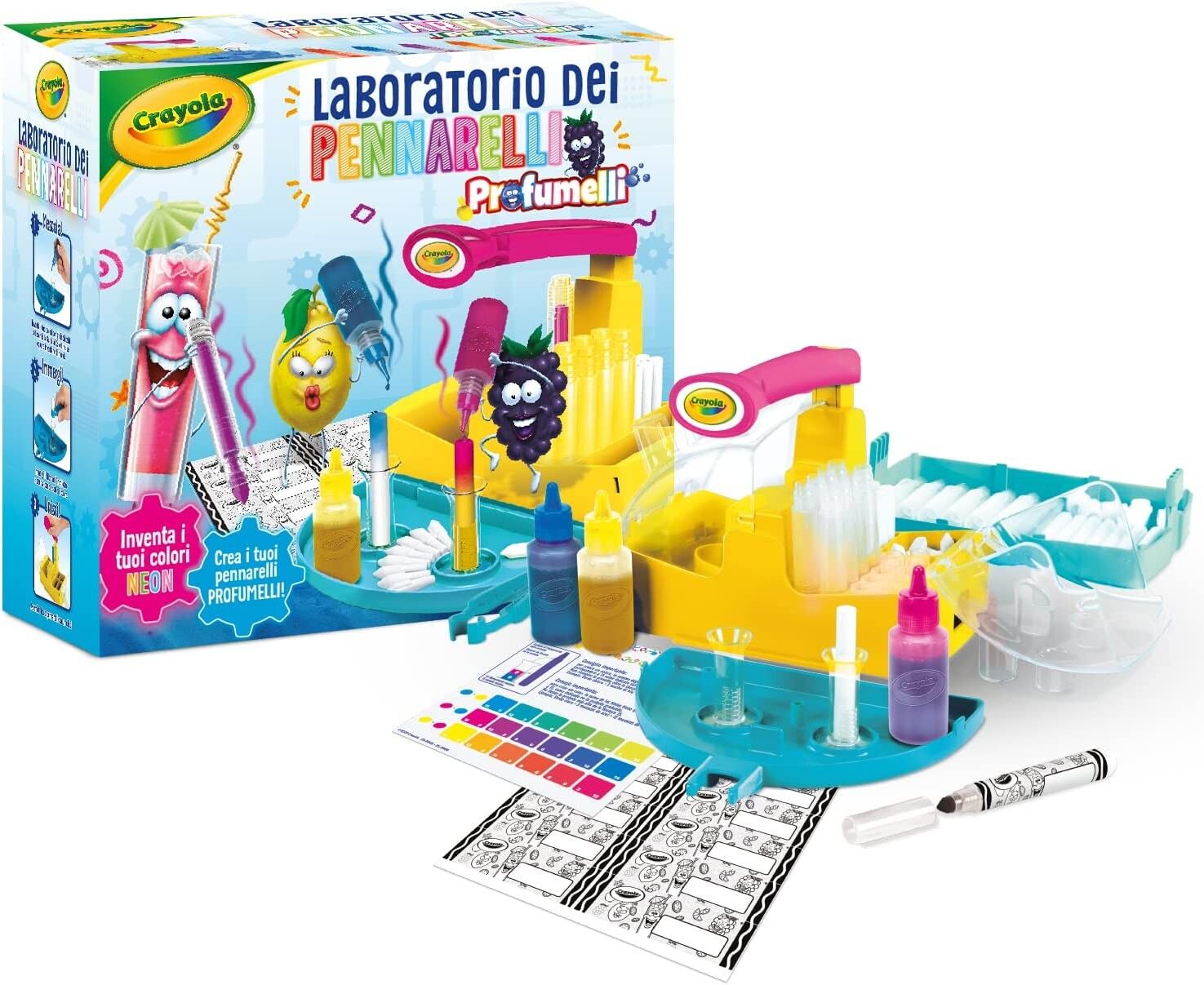 Crayola - laboratorio dei pennarelli profumelli - neon edition - crea i tuoi pennarelli! inventa i tuoi colori! - CRAYOLA