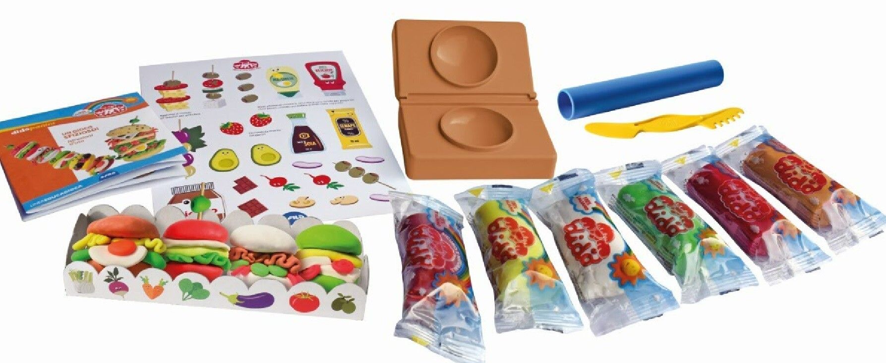 Dido' giocacrea le mie ricette panini - set creativo con pasta per giocare - DIDO'