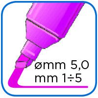 Tratto video - confezione 4 evidenziatori (3 gialli + 1 black edition) - 