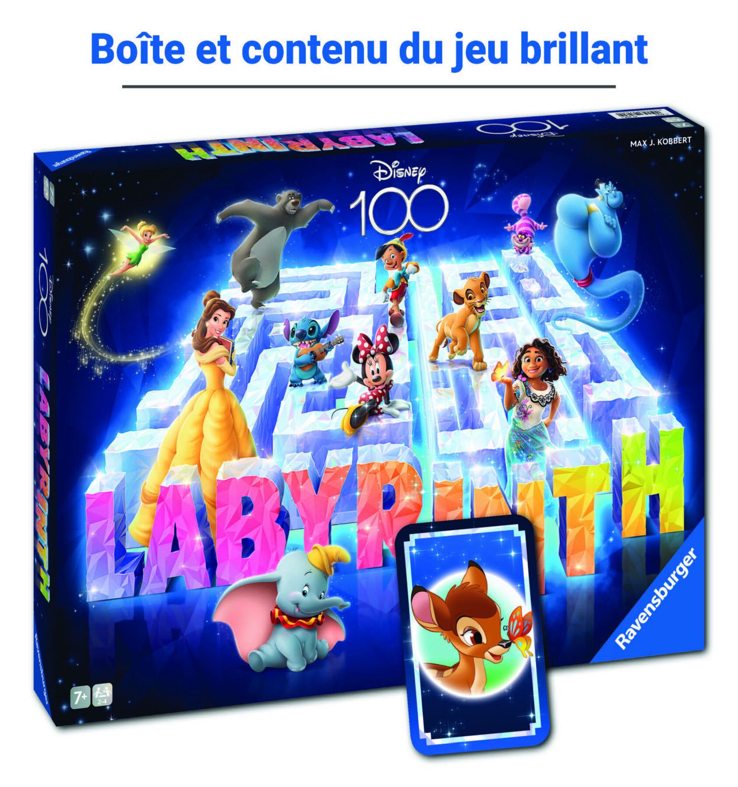 Ravensburger – labirinto magico disney 100th anniversary labyrinth, gioco da tavolo, da 2 a 4 giocatori, 7+ anni - RAVENSBURGER, Disney