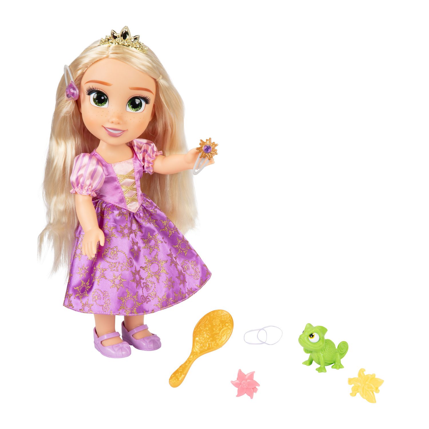Disney princess rapunzel. bambola dai bellissimi occhi lucenti che canta proprio come nel film! - DISNEY PRINCESS