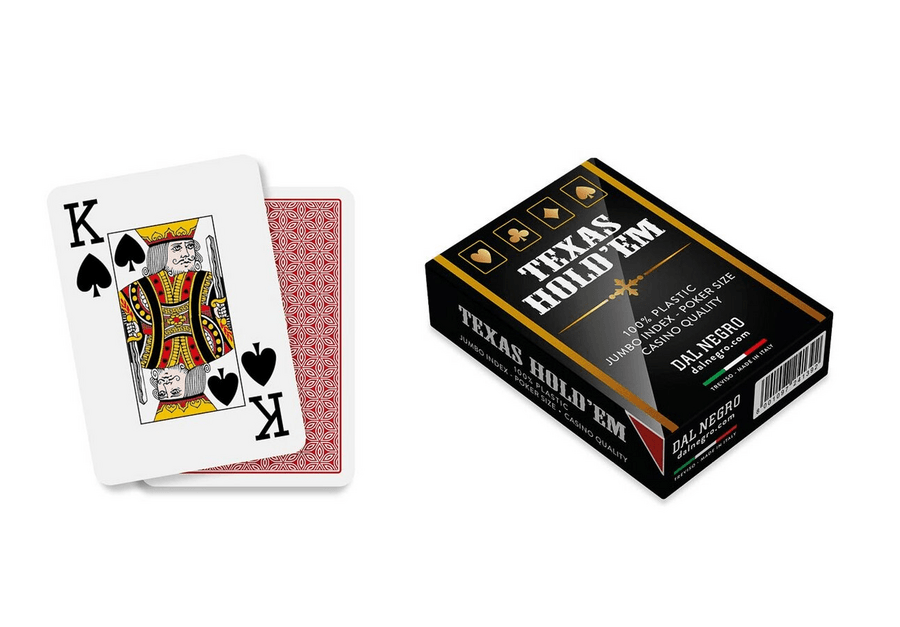 Carte texas hold'em casino quality - mazzo rosso - DAL NEGRO