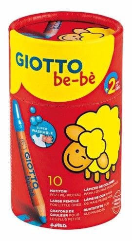 Giotto bebe' - barattolo 10 supermatitoni ideali per i più piccoli - GIOTTO