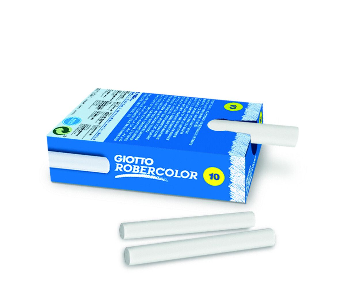 Giotto gessetti tondi bianchi - astuccio con doppia confezione ( 2 x 10 pz) - GIOTTO