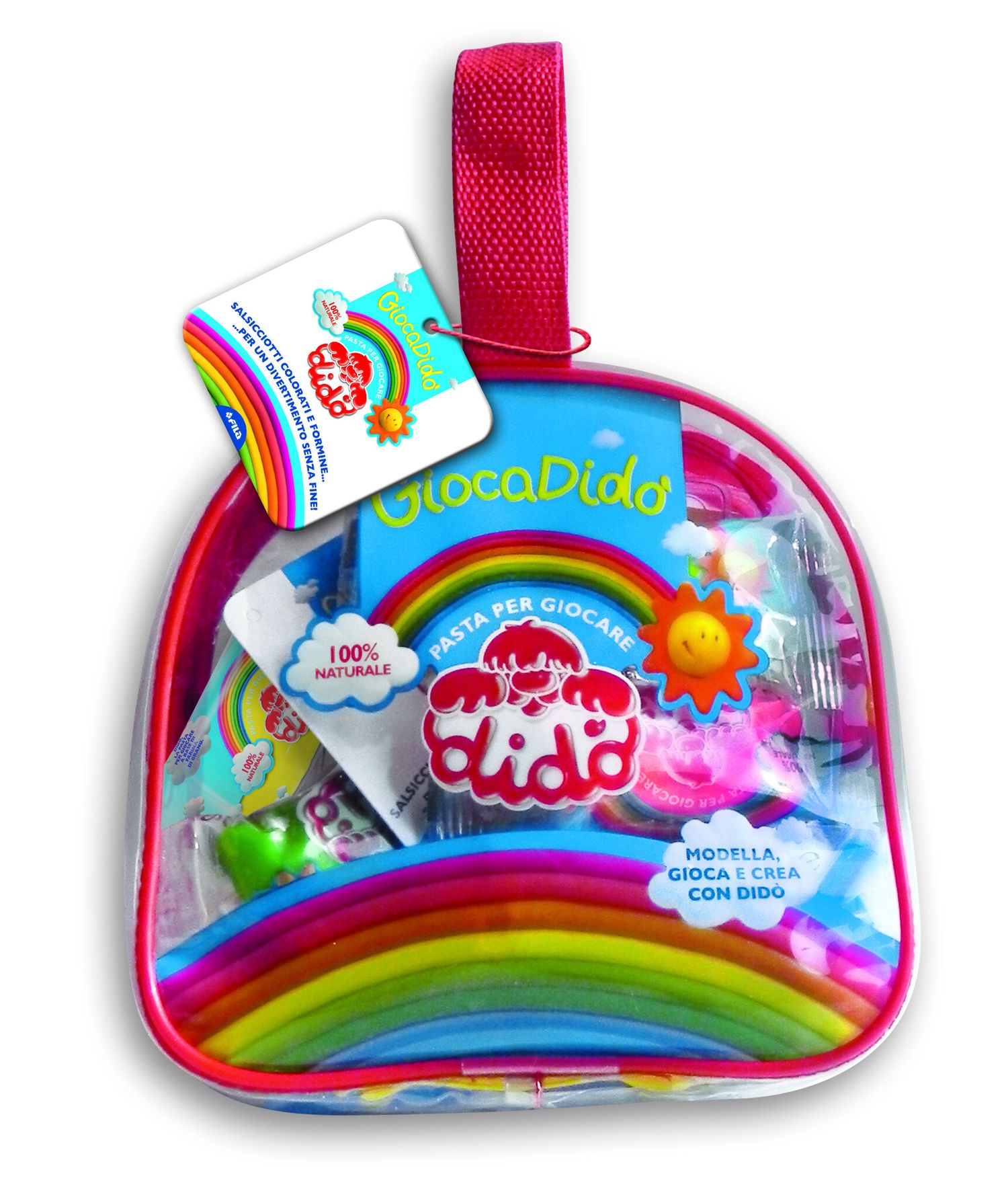 Dido' giocadido' - borsina con zip trasparente con salsicciotti didò - DIDO'