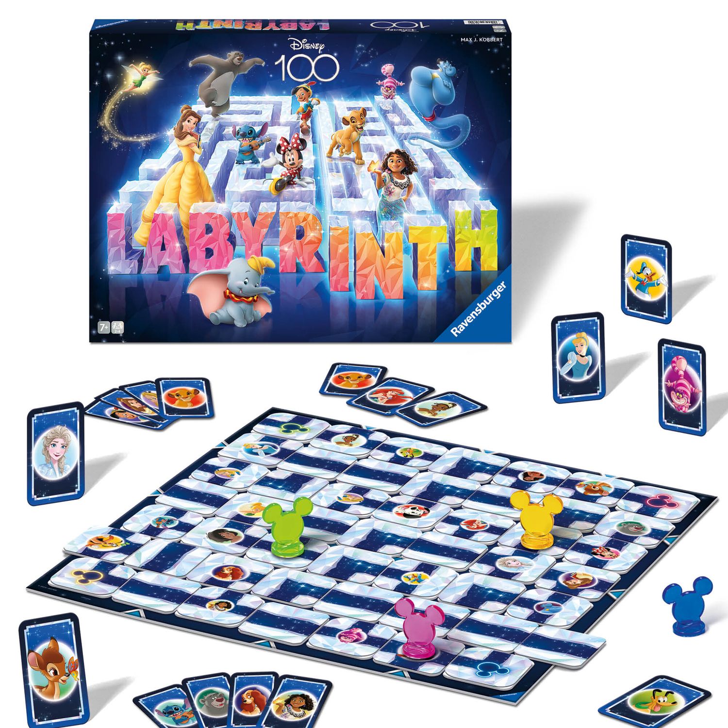 Ravensburger – labirinto magico disney 100th anniversary labyrinth, gioco da tavolo, da 2 a 4 giocatori, 7+ anni - RAVENSBURGER, Disney