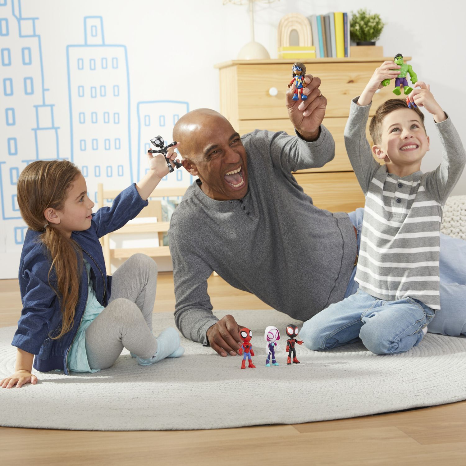 Hasbro marvel, spidey e i suoi fantastici amici, collezione di action figure team spidey e amici, include 7 action figure, regalo ideale per bambini e bambine, dai 3 anni in su - SPIDEY, MARVEL