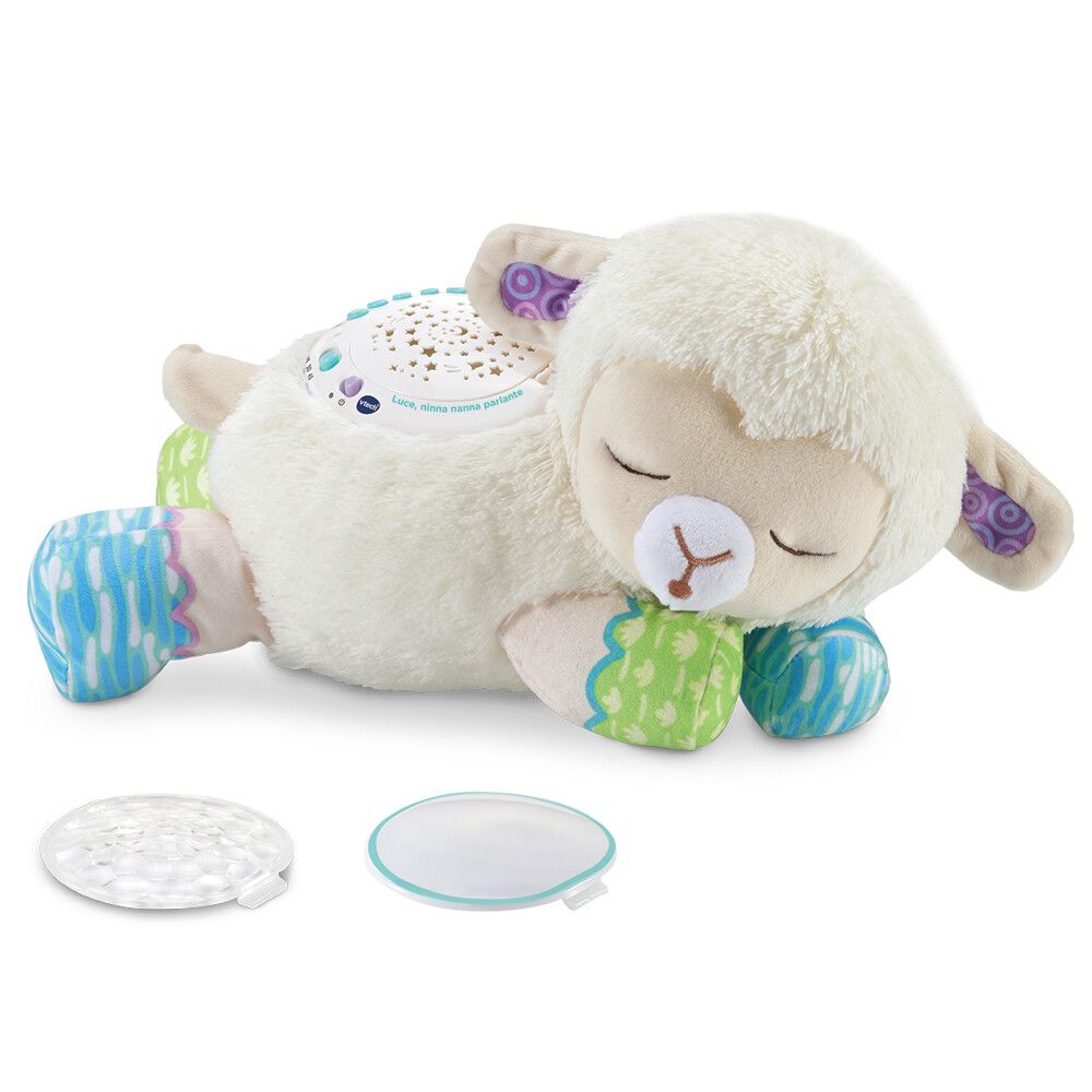 Vtech - luce, ninna nanna parlante 3 in 1, un’adorabile pecorella per illuminare le notti del tuo bambino - VTECH