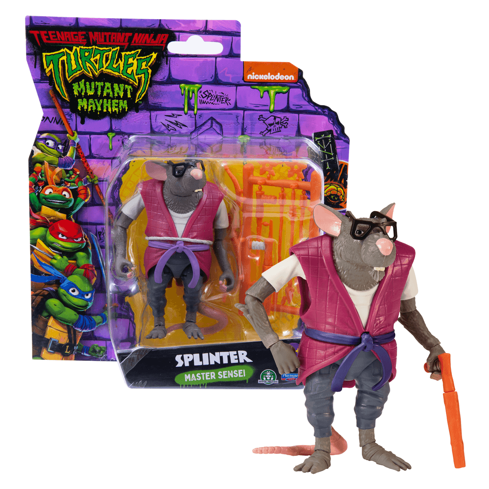 Turtles - caos mutante - action figures tartarughe ninja - splinter - GIOCHI PREZIOSI, Turtles
