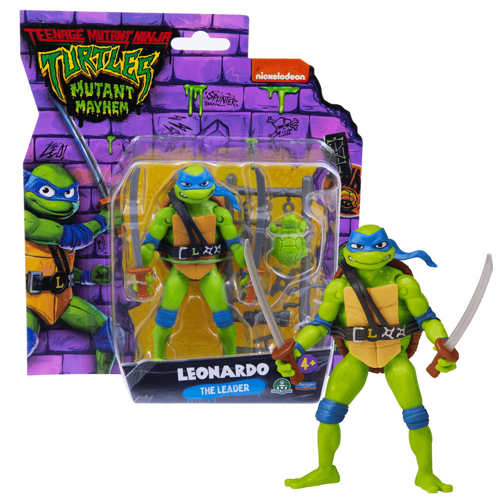 Turtles - caos mutante - action figures tartarughe ninja - leonardo - GIOCHI PREZIOSI, Turtles