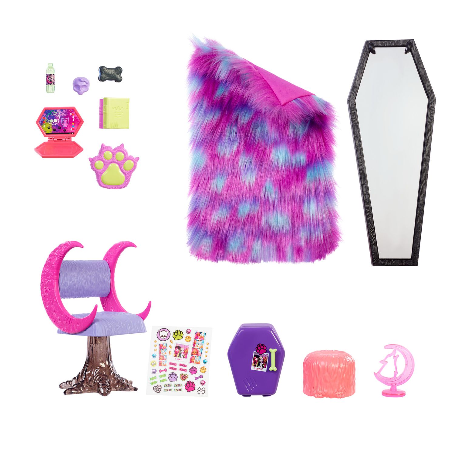 Monster high™ playset camera da letto di clawdeen wolf™ - Monster High