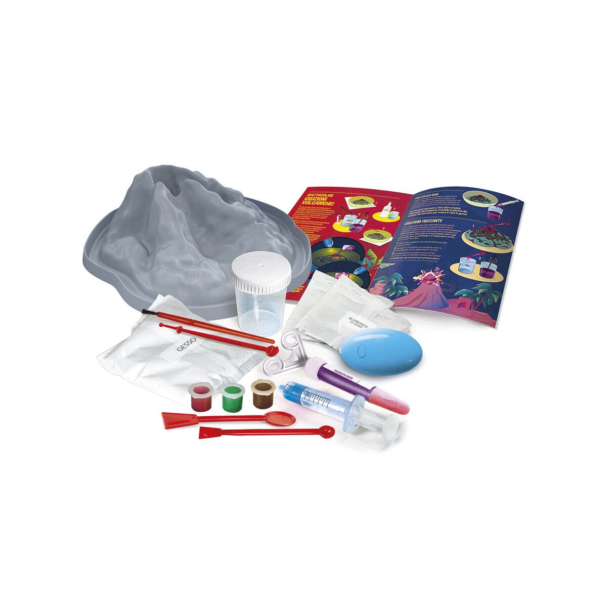 Clementoni - 19354 - vulcani e super eruzioni - eruzioni fluorescenti - CLEMENTONI, Scienza e Gioco