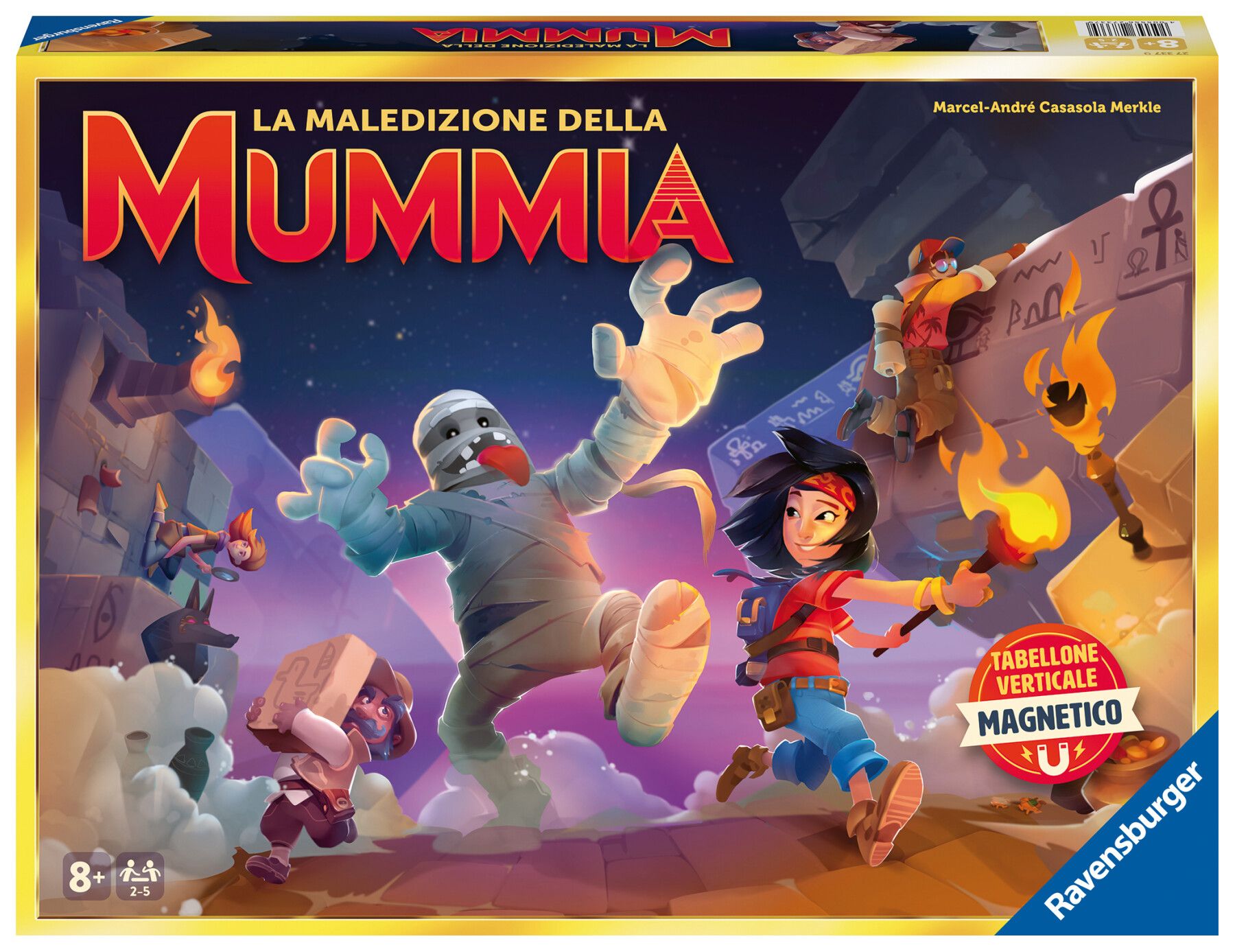 Ravensburger – la maledizione della mummia, gioco da tavolo, gioco in scatola per tutta la famiglia, da 2 a 5 giocatori, 8+ anni - RAVENSBURGER