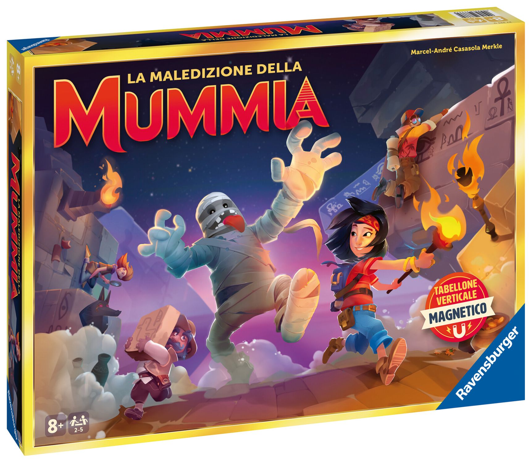 Ravensburger – la maledizione della mummia, gioco da tavolo, gioco in scatola per tutta la famiglia, da 2 a 5 giocatori, 8+ anni - RAVENSBURGER