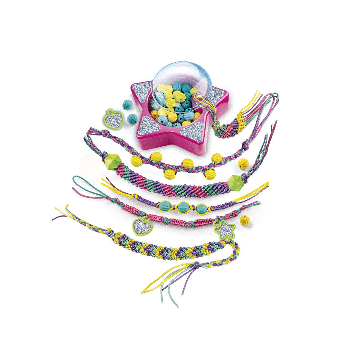 Clementoni - 18747 - crazy chic friendship braccialetti - CLEMENTONI, CRAZY CHIC