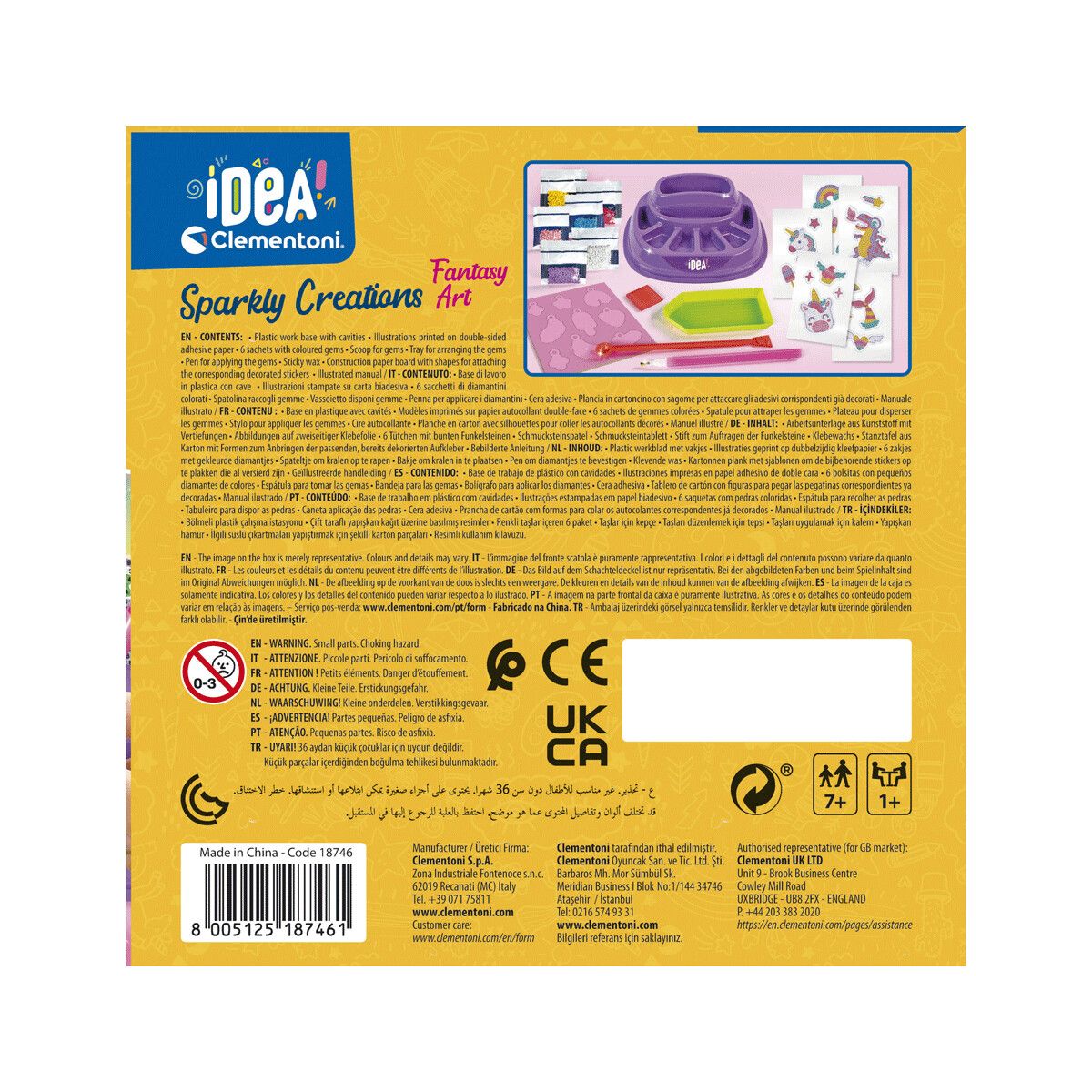 Clementoni - 18746 - idea creazioni brillanti fant - CLEMENTONI, Crea Idea