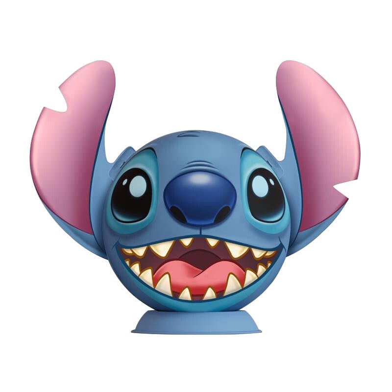 Ravensburger - 3d puzzle stitch con le orecchie, 72 pezzi, 6+ anni - RAVENSBURGER 3D PUZZLE, Disney Stitch