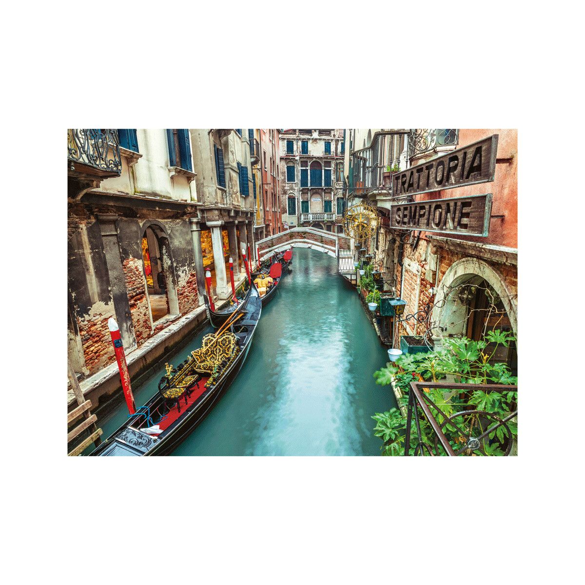 Clementoni - 39458 - puzzle 1000 italian canal venice 70 x 50 cm - CLEMENTONI
