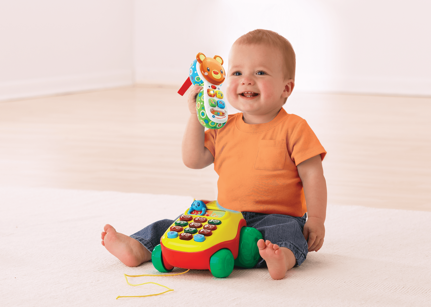 Vtech - il telefono di teddy, baby telefono interattivo per i più piccoli - VTECH