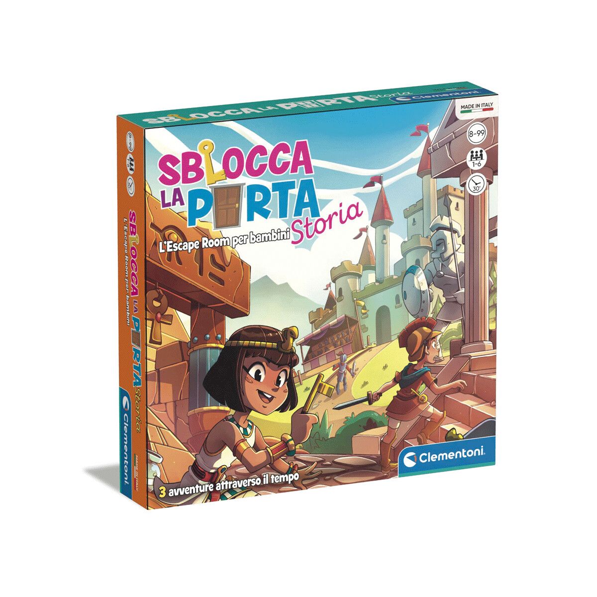 Clementoni - 16775 - sblocca la porta storia - escape room - CLEMENTONI