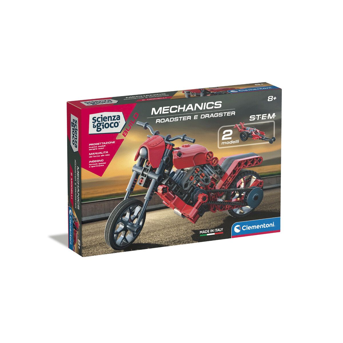 Clementoni - 19333 - roadster e dragster - kit scientifico - CLEMENTONI, Scienza e Gioco