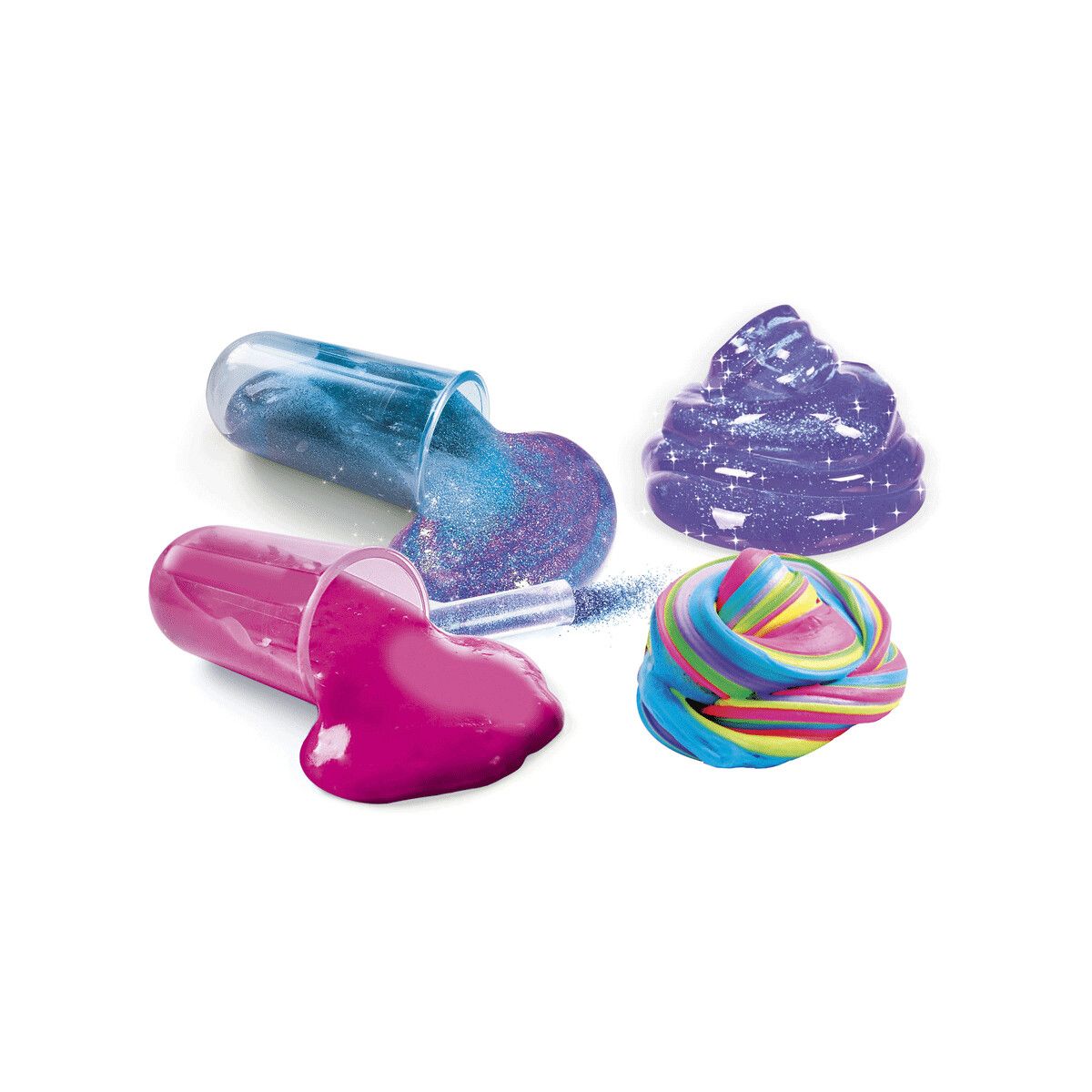 Clementoni - 19355 - slime super colorati - laboratorio scientifico - CLEMENTONI, Scienza e Gioco