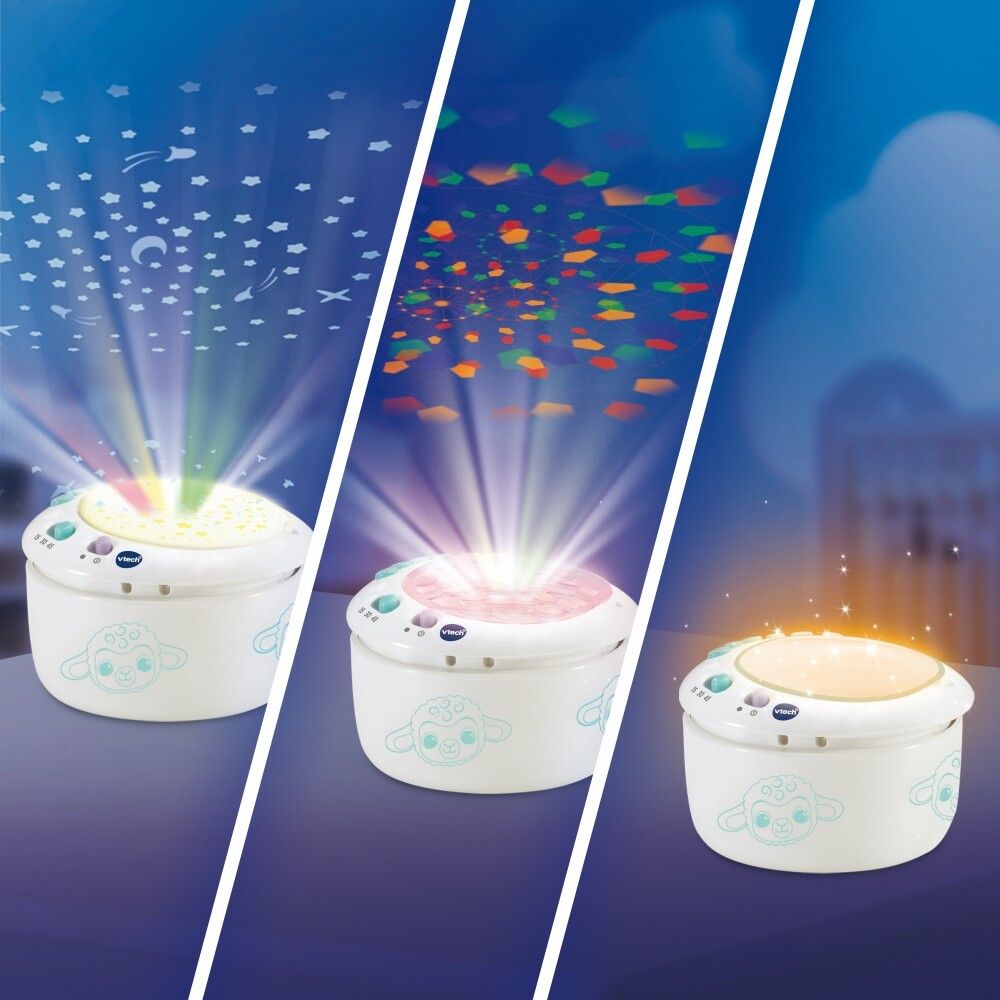 Vtech - luce, ninna nanna parlante 3 in 1, un’adorabile pecorella per illuminare le notti del tuo bambino - VTECH